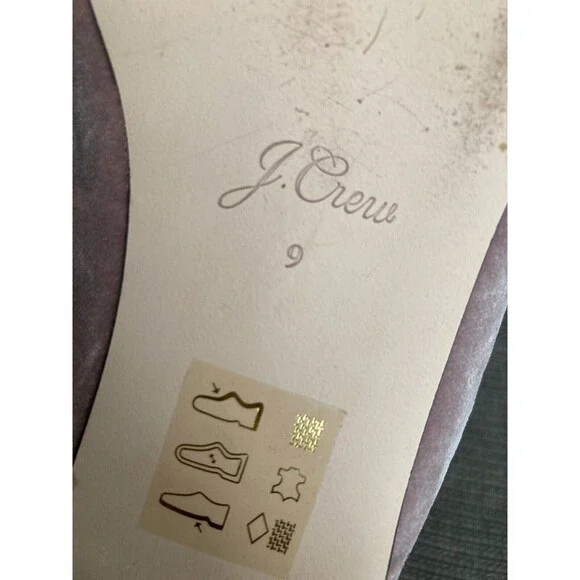 J. Crew Pink Velvet Flats with Bow - Picture 10 of 14